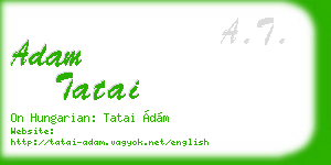 adam tatai business card