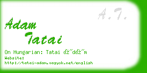 adam tatai business card